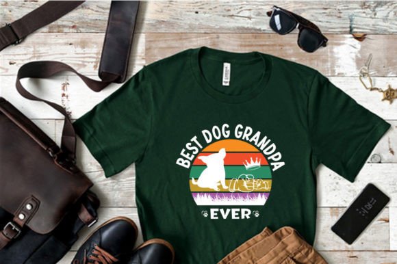 BEST DOG GRANDPA EVER, SVG, Graphics & T-Shirt Designs