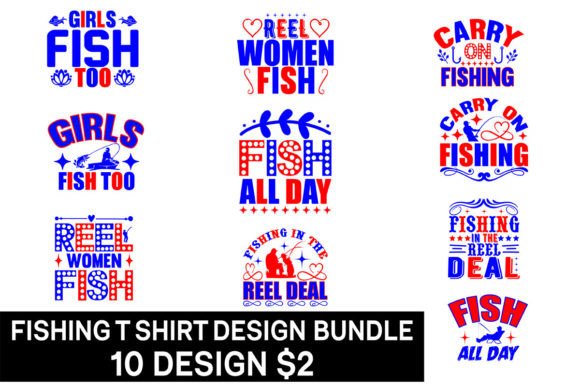 Fishing T Shirt Design Bundle Graphics Review
