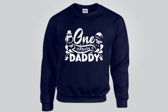 ONE MERRY DADDY, SVG: Graphics for Joyful T-Shirt Designs