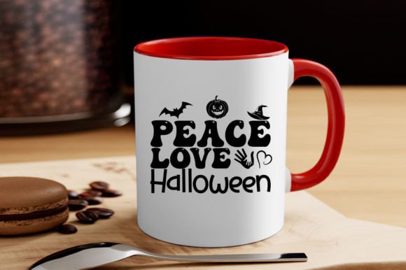 Peace-Love-Halloween SVG: T-Shirt Designs & Graphics