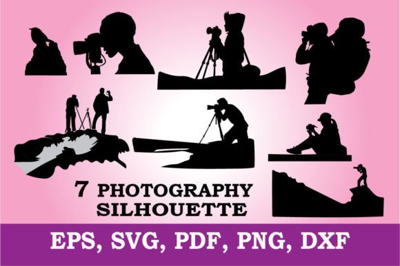 Photography Silhouette SVG: Graphics for T-Shirt Designs