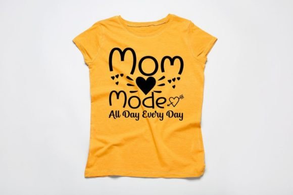 Reviewing MOM MODE ALL DAY EVERY DAY for T-Shirt Design Graphics