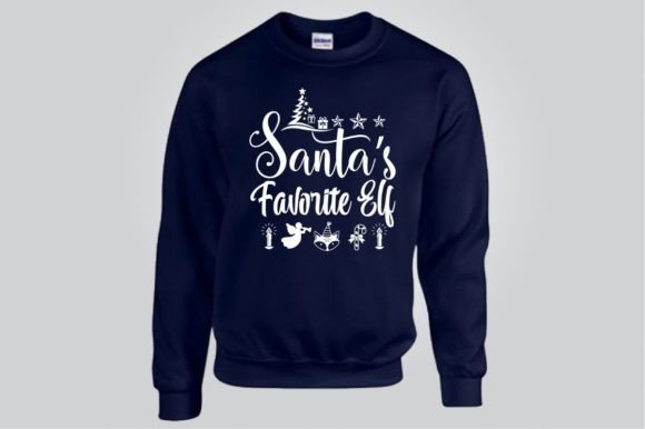 Santa's Favorite Elf Graphics for T-Shirt Designs