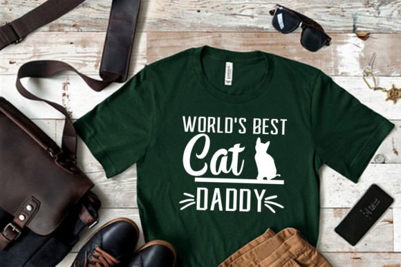 World's Best Cat Daddy SVG Graphics for T-Shirt Designs